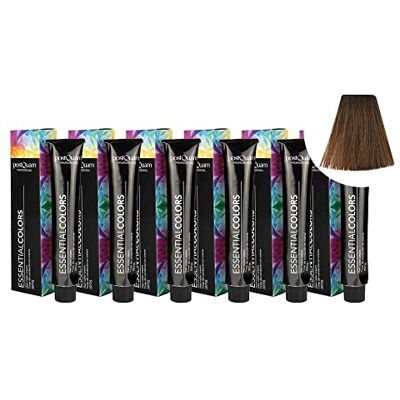POSTQUAM Professionele haarverf met hoge dekking, 6 stuks, permanente kleuring, 100% dekking van wit haar, garandeert een gelijkmatige en duurzame natuurlijke kleur, meer dan POSTQUAM Professionele haarverf met hoge dekking, 6 stuks, permanente kleuring, 100% dekking van wit haar, garandeert een gelijkmatige en duurzame natuurlijke kleur, meer dan