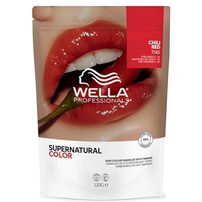 WELLA Supernatural Color 7/45 Chili Red 120 g Professionele kleuring met natuurlijk effect, zachte dekking en lichtreflecties, natuurlijk en gelijkmatig resultaat WELLA Supernatural Color 7/45 Chili Red 120 g Professionele kleuring met natuurlijk effect, zachte dekking en lichtreflecties, natuurlijk en gelijkmatig resultaat