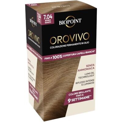 BIOPOINT Orovivo Kleurelixer, oliegeverfd haarset zonder ammoniak, voedende en verhelderende werking, geeft een intense en glanzende kleur, 142 ml BIOPOINT Orovivo Kleurelixer, oliegeverfd haarset zonder ammoniak, voedende en verhelderende werking, geeft een intense en glanzende kleur, 142 ml