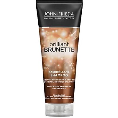 John Frieda Shine shampoo, haartype: bruin, bruin, met reflecterend complex en kleurbescherming, 250 ml John Frieda Shine shampoo, haartype: bruin, bruin, met reflecterend complex en kleurbescherming, 250 ml