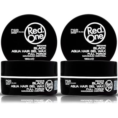Redone Set van 2 zwarte haarwas, 150 ml, sterke en hoogglanzende stylingwas voor dames en heren, hybride gelwas voor gladde stijlen en randcontrole, duurzaam, niet Redone Set van 2 zwarte haarwas, 150 ml, sterke en hoogglanzende stylingwas voor dames en heren, hybride gelwas voor gladde stijlen en randcontrole, duurzaam, niet