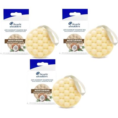 Head & Shoulders Set van 3 vochtinbrengende anti-roos shampoorepen met kokosolie 70 g Head & Shoulders Set van 3 vochtinbrengende anti-roos shampoorepen met kokosolie 70 g