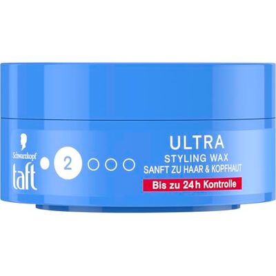 TAFT Ultra Styling Wax, houdt tot 24 uur, glans 5-75 ml TAFT Ultra Styling Wax, houdt tot 24 uur, glans 5-75 ml