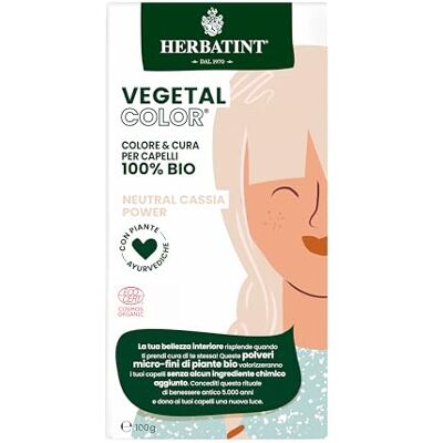 Herbatint Vegetal Color – plantaardige kleuring, 100% natuurlijk en biologisch, NEUTRAL CASSIA POWER – neutrale henna, 100 g Herbatint Vegetal Color – plantaardige kleuring, 100% natuurlijk en biologisch, NEUTRAL CASSIA POWER – neutrale henna, 100 g