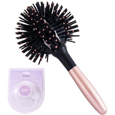 Dilara 3D Balborstel 360° ronde borstel voor volumetrische golven, krullen en strandgolven, ideaal voor het föhnen, draaien en stylen van haar Bomb Ball Curl Brush Dilara 3D Balborstel 360° ronde borstel voor volumetrische golven, krullen en strandgolven, ideaal voor het föhnen, draaien en stylen van haar Bomb Ball Curl Brush