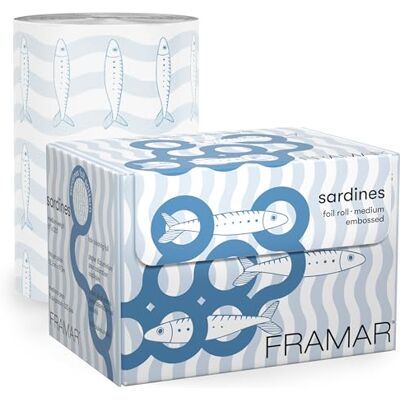 FRAMAR Aluminium kapperpapier, ethereal aluminiumfolie, professionele kappersaccessoires, professioneel papier voor highlights, aluminium rol voor kappers, 97,5 meter FRAMAR Aluminium kapperpapier, ethereal aluminiumfolie, professionele kappersaccessoires, professioneel papier voor highlights, aluminium rol voor kappers, 97,5 meter