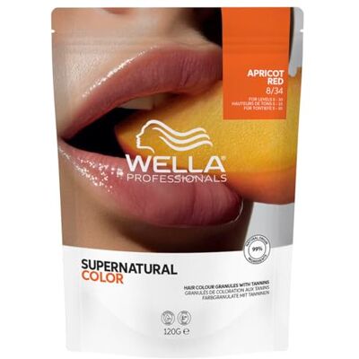 WELLA Supernatural Color 8/34 abrikoosrood, 120 g, professionele kleuring, natuurlijk effect, zachte dekking en lichtreflecties, natuurlijk en gelijkmatig resultaat WELLA Supernatural Color 8/34 abrikoosrood, 120 g, professionele kleuring, natuurlijk effect, zachte dekking en lichtreflecties, natuurlijk en gelijkmatig resultaat