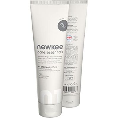 newkee Natuurlijke shampoo (150 ml) voor de dagelijkse haarwas, zonder parfum en parfum, shampoo ontwikkeld door Manuel Neuer & Angelique Kerber haarverzorging voor droge hoofdhuid newkee Natuurlijke shampoo (150 ml) voor de dagelijkse haarwas, zonder parfum en parfum, shampoo ontwikkeld door Manuel Neuer & Angelique Kerber haarverzorging voor droge hoofdhuid