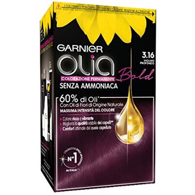 Garnier Olia C4492800anente kleuring en kleuring van Olia 3.16 diepe viool,150 stuk (1er-pakket) Garnier Olia C4492800anente kleuring en kleuring van Olia 3.16 diepe viool,150 stuk (1er-pakket)