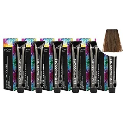 POSTQUAM 6 stuks professionele haarverf met hoge dekking, permanente kleuring, 100% dekking van wit haar, garandeert een gelijkmatige en duurzame natuurlijke kleur meer dan POSTQUAM 6 stuks professionele haarverf met hoge dekking, permanente kleuring, 100% dekking van wit haar, garandeert een gelijkmatige en duurzame natuurlijke kleur meer dan