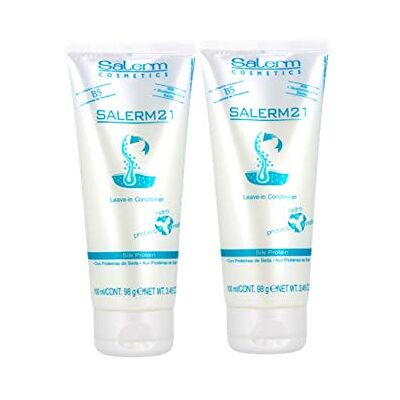 SALERM 21 Zijdeproteïne conditioner zonder uitspoelen 100 ml (2 stuks) SALERM 21 Zijdeproteïne conditioner zonder uitspoelen 100 ml (2 stuks)