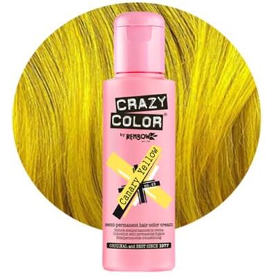 Crazy Color - Fugace kleurstof 100 ml, geel Crazy Color - Fugace kleurstof 100 ml, geel