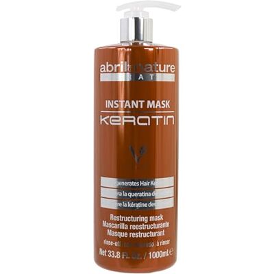 abril et nature Ultrasnel haarmasker met keratine voedt, versterkt en regenereert de haarvezel Herstelt beschadigd en broos haar Glad en glanzend uiterlijk 1000 ml abril et nature Ultrasnel haarmasker met keratine voedt, versterkt en regenereert de haarvezel Herstelt beschadigd en broos haar Glad en glanzend uiterlijk 1000 ml