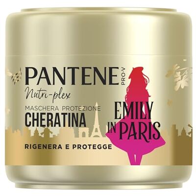Pantene x Emily in Paris regenereert en beschermt 300 ml keratine beschermend masker limited edition helpt bij het herstellen en versterken van droog en beschadigd haar. Pantene x Emily in Paris regenereert en beschermt 300 ml keratine beschermend masker limited edition helpt bij het herstellen en versterken van droog en beschadigd haar.