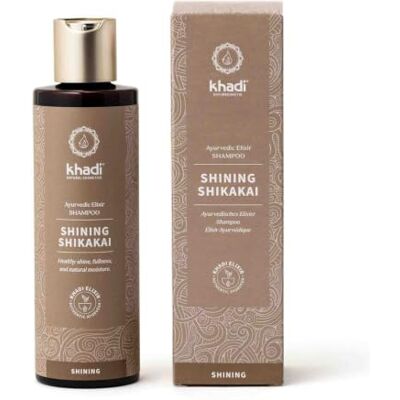 Khadi SHINING SHIKAKAI Ayurvedische Elixer Shampoo – maakt de haarstructuur glad en beschermt de haarstructuur – glans en hydratatie – 100% natuurlijk en siliconenvrij – 200 ml Khadi SHINING SHIKAKAI Ayurvedische Elixer Shampoo – maakt de haarstructuur glad en beschermt de haarstructuur – glans en hydratatie – 100% natuurlijk en siliconenvrij – 200 ml