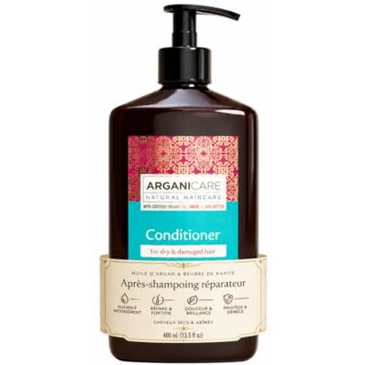Arganicare Voedende en hydraterende conditioner met arganolie Droog en beschadigd haar 400 ml fles Arganicare Voedende en hydraterende conditioner met arganolie Droog en beschadigd haar 400 ml fles