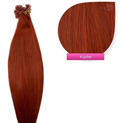 GlamXtensions 100% Remy menselijk haar extensions 150 x 1 g 45 cm gladde strengen lang haar met keratine bondings U-Tip als haarverlenging en haarverdichting in de GlamXtensions 100% Remy menselijk haar extensions 150 x 1 g 45 cm gladde strengen lang haar met keratine bondings U-Tip als haarverlenging en haarverdichting in de
