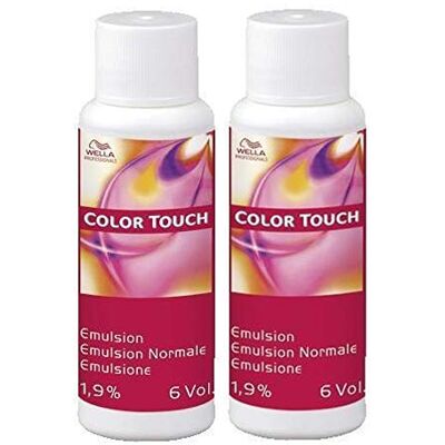 WELLA Professionals Color Touch Emulsion 1,9% oxidatief, 2 x 60 ml WELLA Professionals Color Touch Emulsion 1,9% oxidatief, 2 x 60 ml