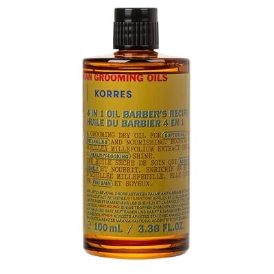 KORRES Athenian GROOMING 4-in-1 verzorgende olie voor mannen, droge olie voor haar en baard, voedt, ontwart en verzacht het haar, veganistisch, siliconenvrij en parabenenvrij, 100 ml KORRES Athenian GROOMING 4-in-1 verzorgende olie voor mannen, droge olie voor haar en baard, voedt, ontwart en verzacht het haar, veganistisch, siliconenvrij en parabenenvrij, 100 ml