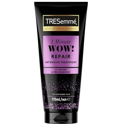 TRESemmé TRESemme 1 minuut WOW Repair met Biotine & Pro-Bond Complex Intensieve behandeling voor beschadigd haar, 170 ml TRESemmé TRESemme 1 minuut WOW Repair met Biotine & Pro-Bond Complex Intensieve behandeling voor beschadigd haar, 170 ml