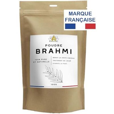 essentioil Brahmi haarpoeder, 100% natuurlijk, versterkt de haarvezel, voorkomt pellikels. Hoofdhuidverzorging, alle haartypes, 100 g, Frans merk essentioil Brahmi haarpoeder, 100% natuurlijk, versterkt de haarvezel, voorkomt pellikels. Hoofdhuidverzorging, alle haartypes, 100 g, Frans merk