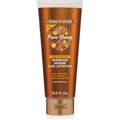Creme of Nature Pure Honey Krullenactivator, kokos, sheaboter en honing, hydrateert, beschermt, voor droog, beschadigd, krullend, kroezig en pluishaar, sulfaatvrij, niet uitspoelen, spray (310 ml) Creme of Nature Pure Honey Krullenactivator, kokos, sheaboter en honing, hydrateert, beschermt, voor droog, beschadigd, krullend, kroezig en pluishaar, sulfaatvrij, niet uitspoelen, spray (310 ml)
