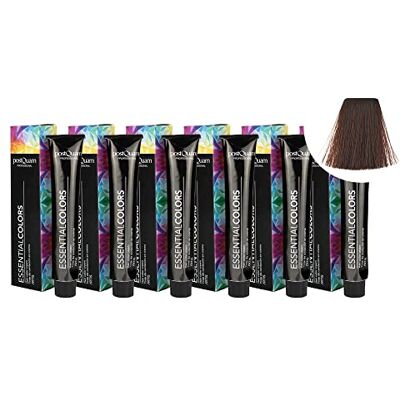 POSTQUAM Professionele haarverf met hoge dekking, 6 stuks, permanente kleuring, 100% dekking van wit haar, garandeert een gelijkmatige en duurzame natuurlijke kleur, meer dan POSTQUAM Professionele haarverf met hoge dekking, 6 stuks, permanente kleuring, 100% dekking van wit haar, garandeert een gelijkmatige en duurzame natuurlijke kleur, meer dan