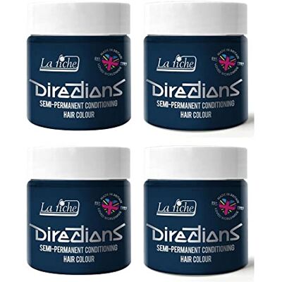 La Riche Directions Haarverf, semi-permanent, 100 ml, denim blauw, 4 stuks La Riche Directions Haarverf, semi-permanent, 100 ml, denim blauw, 4 stuks