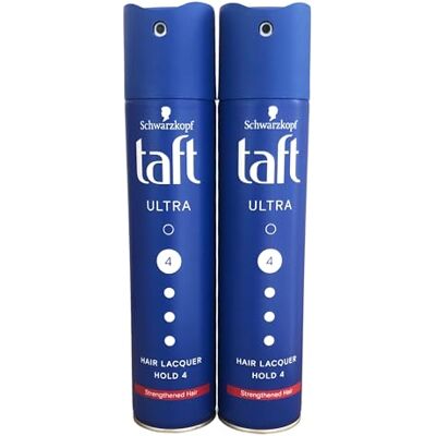TAFT Ultra fixed haarlak 4 (2 x 250 ml), de stylingspray biedt tot 24 uur houvast en geeft sterk en duurzaam haar TAFT Ultra fixed haarlak 4 (2 x 250 ml), de stylingspray biedt tot 24 uur houvast en geeft sterk en duurzaam haar