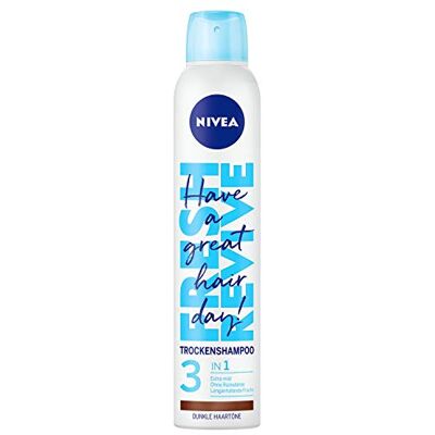 NIVEA Haarverzorging, frisse shampoo, 3-in-1, droge shampoo, Dunkle potlood, 200 ml NIVEA Haarverzorging, frisse shampoo, 3-in-1, droge shampoo, Dunkle potlood, 200 ml