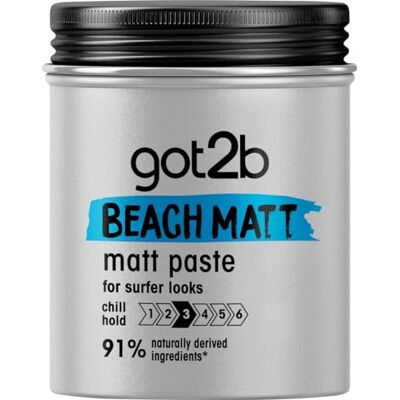 Got2B Schwarzkopf Beach Matt Surfer Look Matte Pasta, 100 ml Got2B Schwarzkopf Beach Matt Surfer Look Matte Pasta, 100 ml