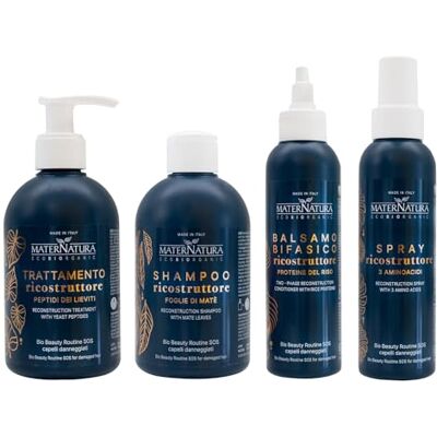 Maternatura Bio Beauty Routine SOS Routine Rebuild Hair Made in Italy Maternatura Bio Beauty Routine SOS Routine Rebuild Hair Made in Italy