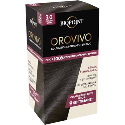 BIOPOINT Orovivo Kleurelixer, oliegeverfd haarset zonder ammoniak, voedende en verhelderende werking, geeft een intense en glanzende kleur, 142 ml BIOPOINT Orovivo Kleurelixer, oliegeverfd haarset zonder ammoniak, voedende en verhelderende werking, geeft een intense en glanzende kleur, 142 ml