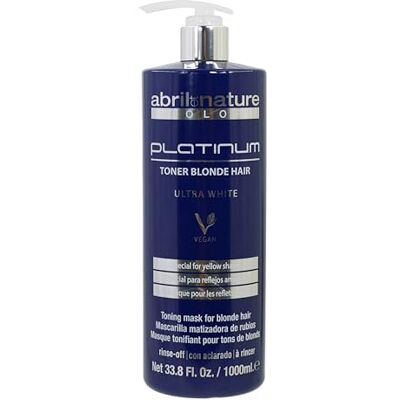 abril et nature Platinum Professional Masker Voor Blond, Gekleurd, Strengen en/of Grijzend Haar Matterend Paars Afscheid van geelachtige tinten Platinum Look 1000 ml abril et nature Platinum Professional Masker Voor Blond, Gekleurd, Strengen en/of Grijzend Haar Matterend Paars Afscheid van geelachtige tinten Platinum Look 1000 ml