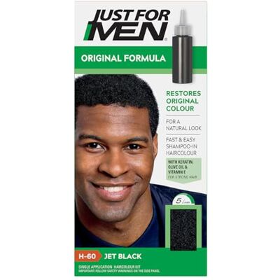 Just for men Hair Colourant Jet H60 Shampoo voor heren, 90 ml Just for men Hair Colourant Jet H60 Shampoo voor heren, 90 ml
