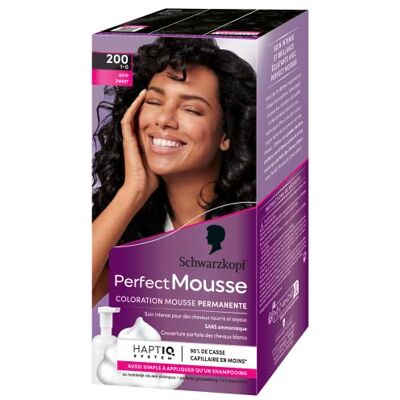 Perfect Mousse Schwarzkopf Perfect Foam – haarkleur – permanent schuim zonder ammoniak, 98% ingrediënten van natuurlijke oorsprong – chocolade brownie 200 Perfect Mousse Schwarzkopf Perfect Foam – haarkleur – permanent schuim zonder ammoniak, 98% ingrediënten van natuurlijke oorsprong – chocolade brownie 200