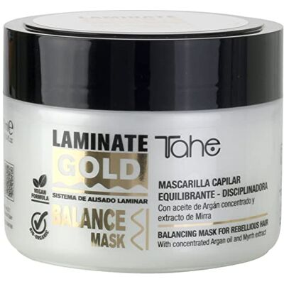 Tahe Laminate Gold disciplinerend balancerend haarmasker, 300 ml Tahe Laminate Gold disciplinerend balancerend haarmasker, 300 ml