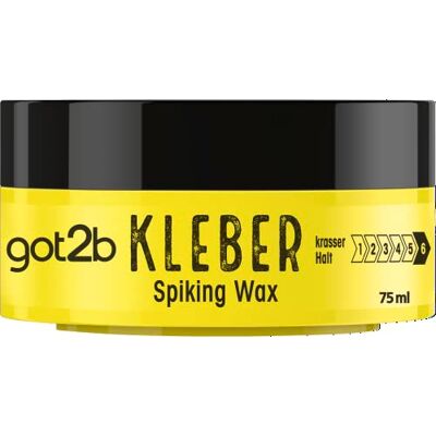 Gliss Kur got2b Spiking Wax Halt 6 Haarwax met stralende grip voor verticale kapsels, 75 ml Gliss Kur got2b Spiking Wax Halt 6 Haarwax met stralende grip voor verticale kapsels, 75 ml