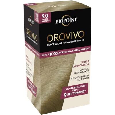 BIOPOINT KIt Orovivo kleuren-Elisir, kleurbehandeling zonder ammoniak, 9 lichtblond BIOPOINT KIt Orovivo kleuren-Elisir, kleurbehandeling zonder ammoniak, 9 lichtblond