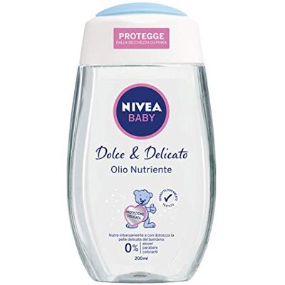 NIVEA Baby Dolce 6 Delicato Olio Nutriente e Idratant per Bambini, 200 ml NIVEA Baby Dolce 6 Delicato Olio Nutriente e Idratant per Bambini, 200 ml