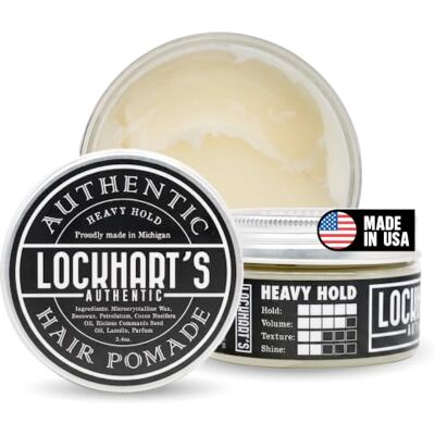 Lockhart's Authentic Grooming Co. LLC Lockhart's Authentic Hair Pomade Heavy Hold, 4 oz by Lockhart's Authentic Lockhart's Authentic Grooming Co. LLC Lockhart's Authentic Hair Pomade Heavy Hold, 4 oz by Lockhart's Authentic