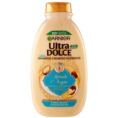 Garnier Ultra Dolce Shampoo Crema Rituale d'Argan, per Capelli Molto Secchi, 300 ml Garnier Ultra Dolce Shampoo Crema Rituale d'Argan, per Capelli Molto Secchi, 300 ml