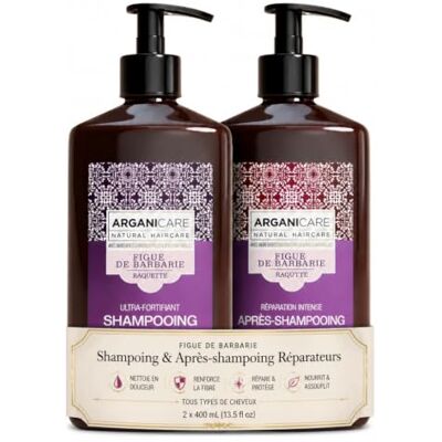 Arganicare Duo Magnificience met cactusvijgolie Shampoo 400 ml + conditioner 400 ml Arganicare Duo Magnificience met cactusvijgolie Shampoo 400 ml + conditioner 400 ml
