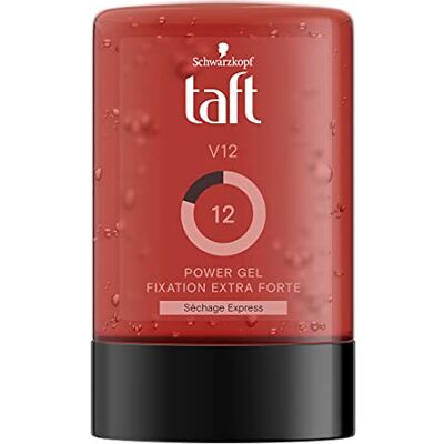 TAFT Schwarzkopf – haargel – V12 Power Gel – sterke fixatie – lange houdbaarheid – 24 uur houdbaarheid – styling haar – fles 300 ml TAFT Schwarzkopf – haargel – V12 Power Gel – sterke fixatie – lange houdbaarheid – 24 uur houdbaarheid – styling haar – fles 300 ml