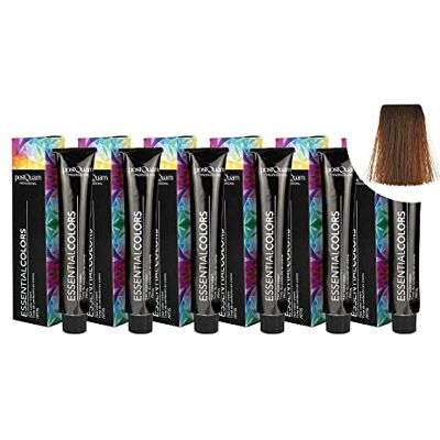 POSTQUAM Professionele haarverf met hoge dekking, 6 stuks, permanente kleuring, 100% dekking van wit haar, garandeert een gelijkmatige en duurzame natuurlijke kleur, meer dan POSTQUAM Professionele haarverf met hoge dekking, 6 stuks, permanente kleuring, 100% dekking van wit haar, garandeert een gelijkmatige en duurzame natuurlijke kleur, meer dan
