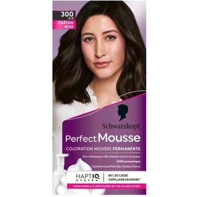 Perfect Mousse Schwarzkopf – haarkleur – permanent schuim zonder ammoniak – verzorgingsmasker 96% ingrediënten van natuurlijke oorsprong – kastanjebruin 300, 1 ml (1 stuk) Perfect Mousse Schwarzkopf – haarkleur – permanent schuim zonder ammoniak – verzorgingsmasker 96% ingrediënten van natuurlijke oorsprong – kastanjebruin 300, 1 ml (1 stuk)