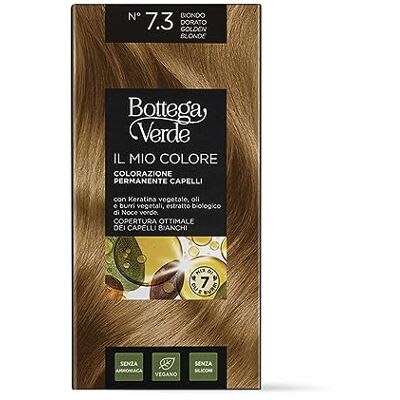 Bottega Verde Mijn kleur Permanente haarkleuring Goudblond nr. 7.3 Bottega Verde Mijn kleur Permanente haarkleuring Goudblond nr. 7.3