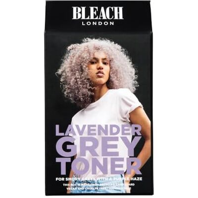 Bleach London Lavendelgrijze tonerset ammoniakvrije tonic voor zilver-lila afwerking ideaal voor het neutraliseren van kopergeel in lichtblond haar met glad en glanzend complex Bleach London Lavendelgrijze tonerset ammoniakvrije tonic voor zilver-lila afwerking ideaal voor het neutraliseren van kopergeel in lichtblond haar met glad en glanzend complex