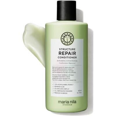 Maria Nila Structure Repair Conditioner, 300 ml, voor beschadigd en chemisch behandeld haar, reconstructief en hydraterend algenextract, 100% veganistisch en zonder sulfaten/parabenen Maria Nila Structure Repair Conditioner, 300 ml, voor beschadigd en chemisch behandeld haar, reconstructief en hydraterend algenextract, 100% veganistisch en zonder sulfaten/parabenen