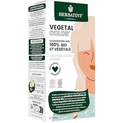 Herbatint Vegetal Color 100% natuurlijke en biologische plantaardige kleuring, NEUTRAL CASSIA POWER neutrale henna 100 g Herbatint Vegetal Color 100% natuurlijke en biologische plantaardige kleuring, NEUTRAL CASSIA POWER neutrale henna 100 g